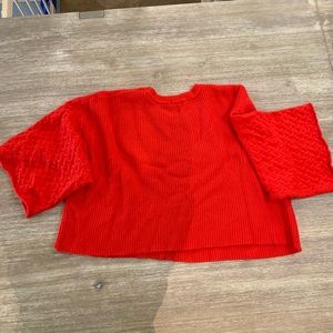 JACK by BB Dakota red crop sweater (S)